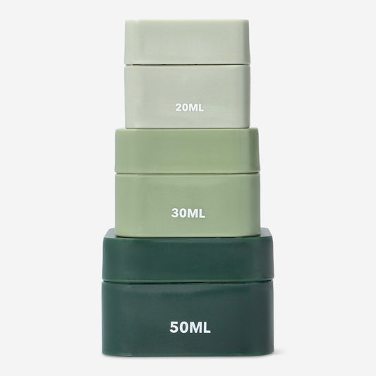 Containers Square Travel 3Pcs 20+30+50Ml