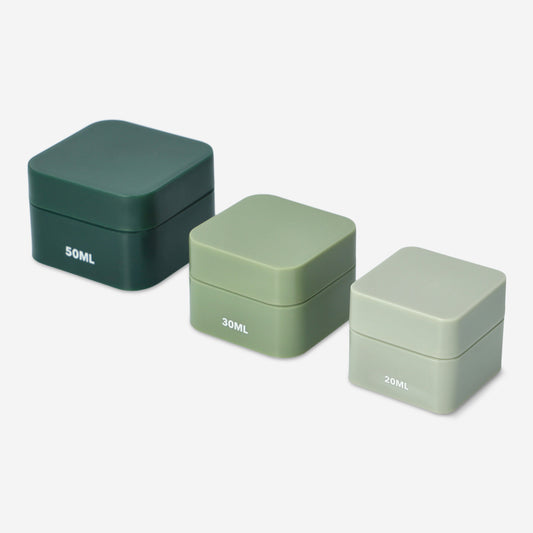 Containers Square Travel 3Pcs 20+30+50Ml