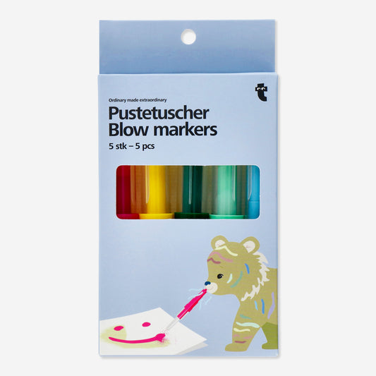 Pen Blowing Marker 5 Bright Col