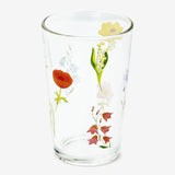 Glass Drinking 220Ml Single Flowers Mixe