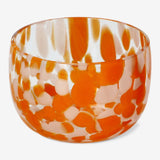 Bowl Glass Small Colored Dots Design Ora