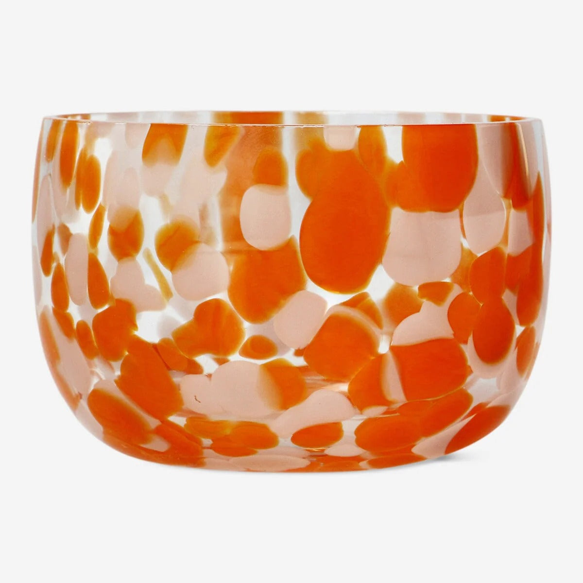 Bowl Glass Small Colored Dots Design Ora