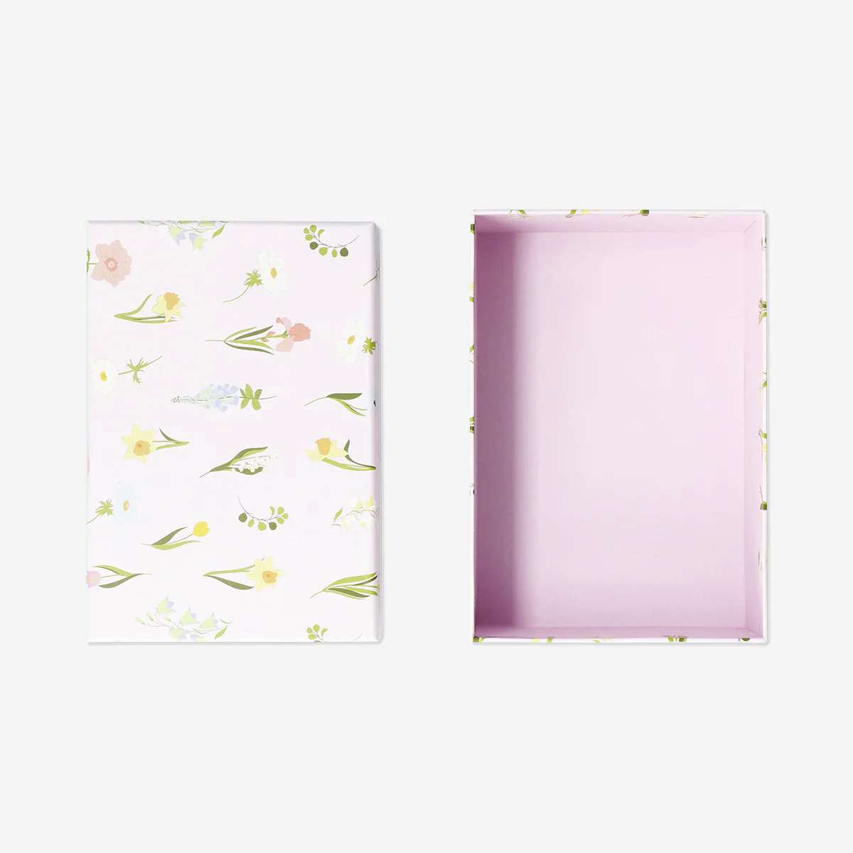 Box Storage Paper 20X13.8X7 Cm Print Flo