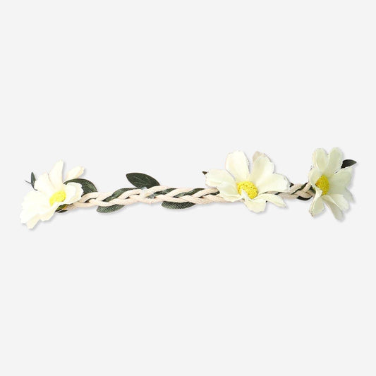 Hairband Flowers White Daisies