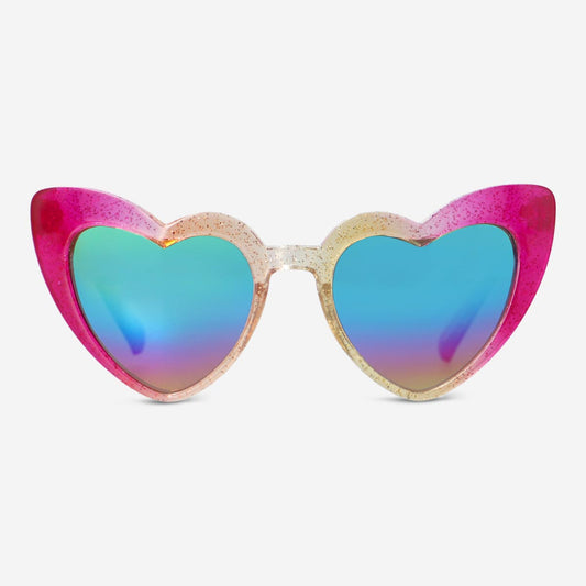 Sunglasses Children Glitter Heart