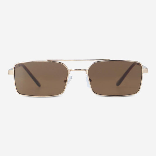 Sunglasses Square Metal Brown