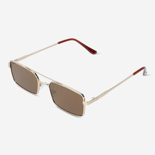 Sunglasses Square Metal Brown