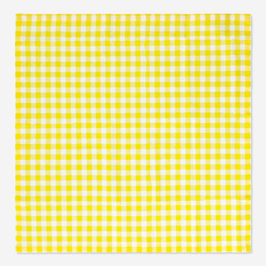 Napkin Cotton 2 Pc 40X40 Cm Yellowith Check