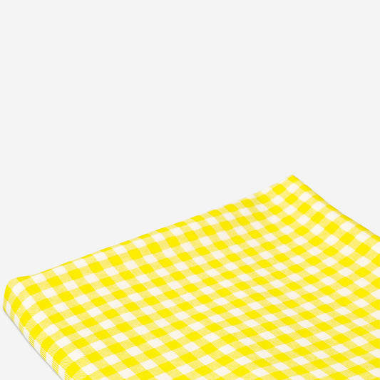 Tablecloth Cotton 140X220Cm Yellow Check