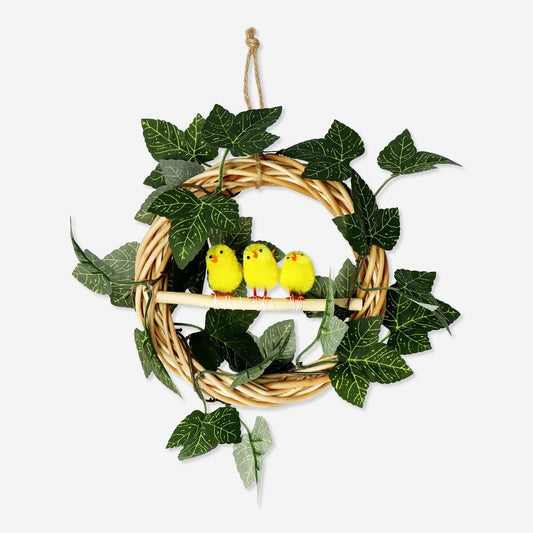 Wreath with Chickens And Flowers