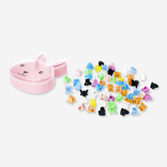 Hair Clips Mini In Rabbit Rpet Box 60Pcs