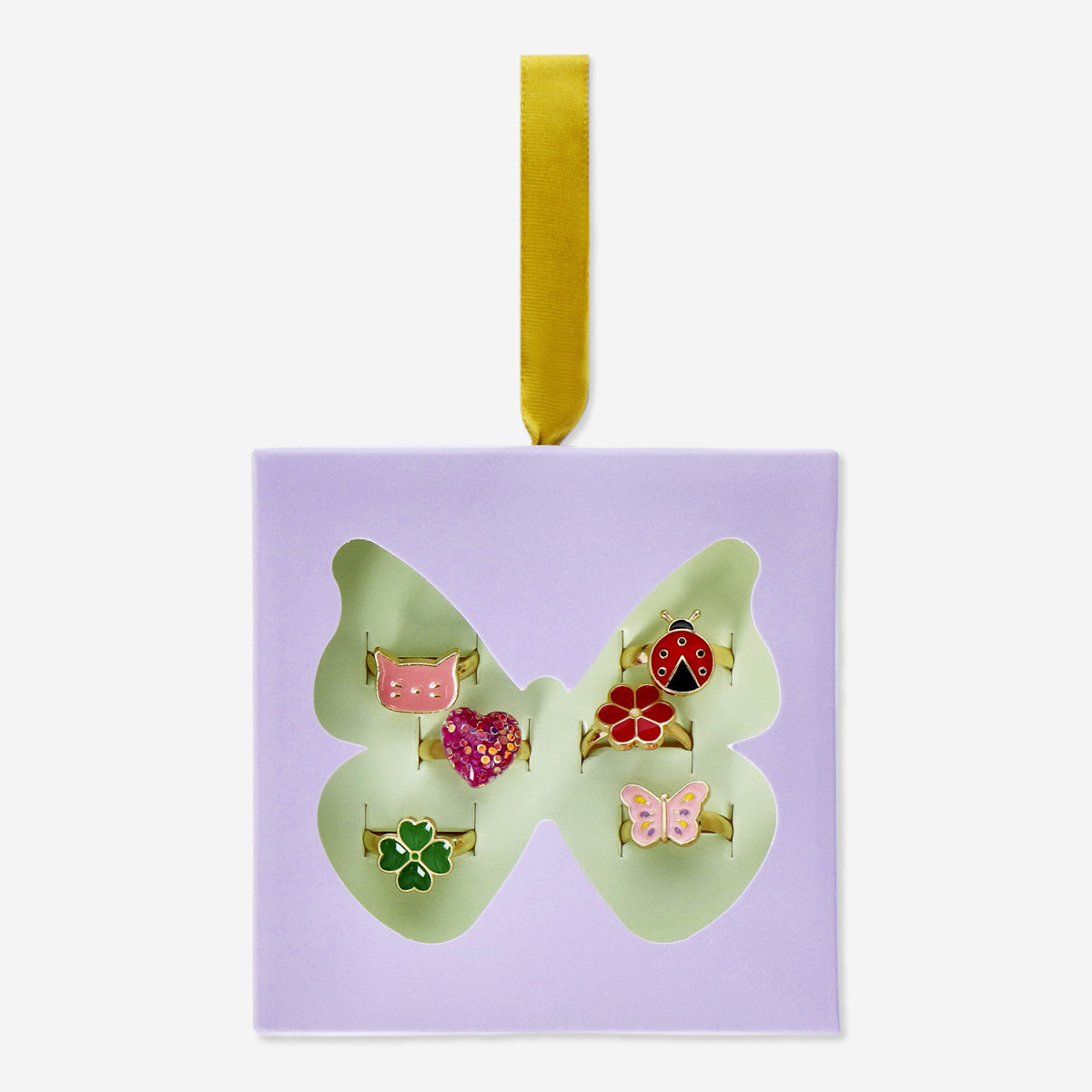 Fingerring Adjust Springface 6Pc Giftbox – Flying Tiger Copenhagen