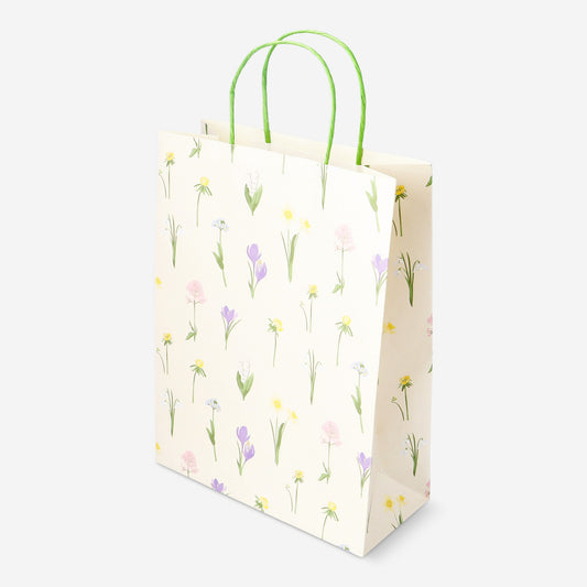 Gift Bag Paper Flowers 25 X 33 Cm