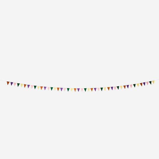 Garland Felt Small Flags Solid Colour 4M