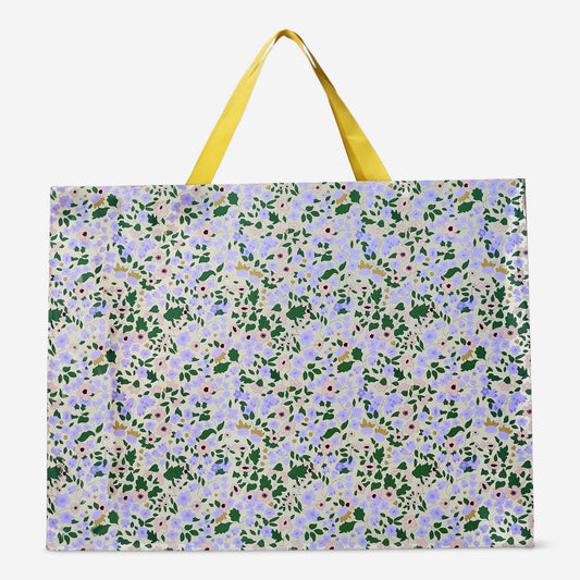 Gift Bag Paper Flower Print 33X25 Cm