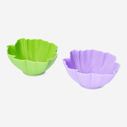 Bowl Reusable Flower Shape 2 Pcs