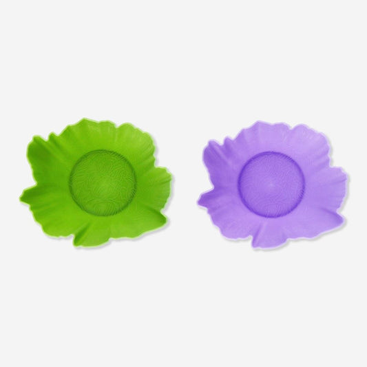 Bowl Reusable Flower Shape 2 Pcs