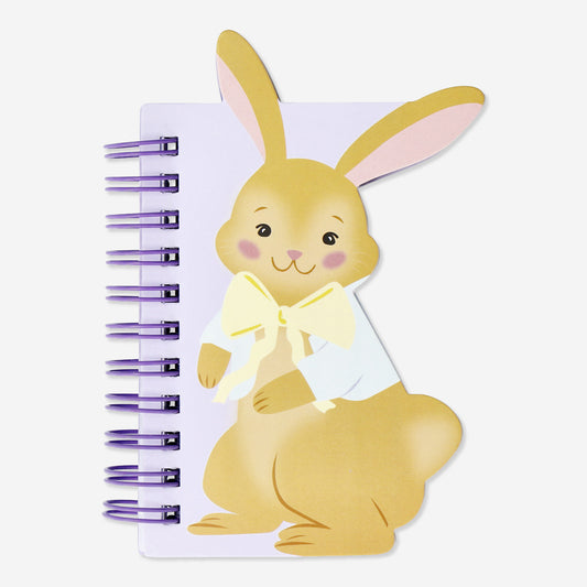 Notebook with Spiral Bunny