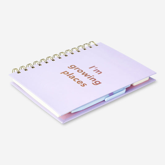 Notebook with Spiral, Pen & Sticky Notes