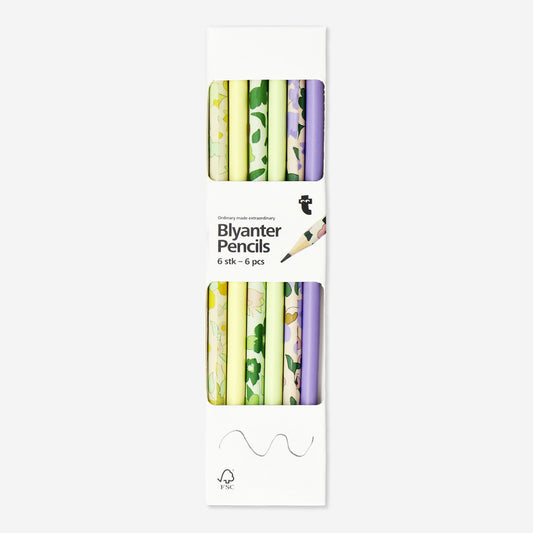 Pencils Flower 6 Pcs