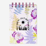 Notepad with Spiral Rebel Flower