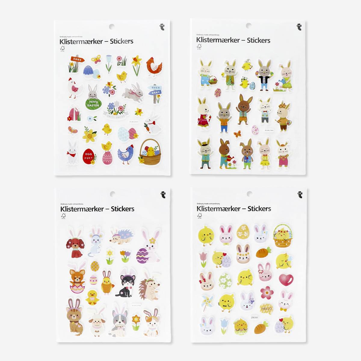 Stickers Easter Puffed