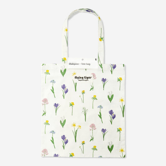 Tote Bag Flower Print