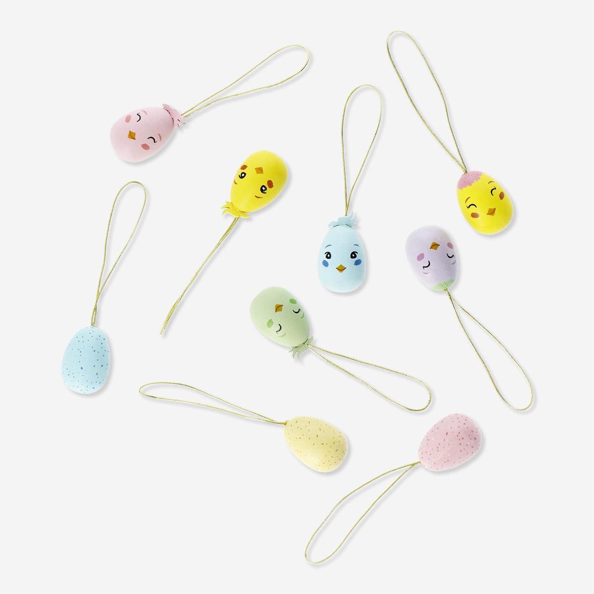 Easter Ornaments Wood 9 Pcs/Set