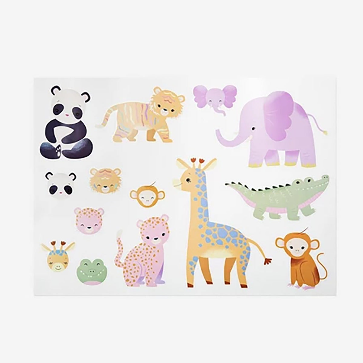 Sticker For Wall Animals 14 Pcs