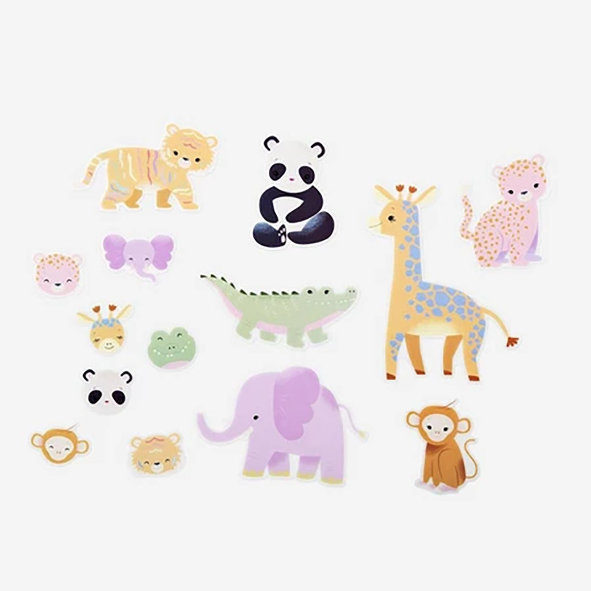 Sticker For Wall Animals 14 Pcs