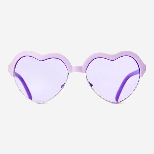 Sunglasses Pruple Top Heart Metal