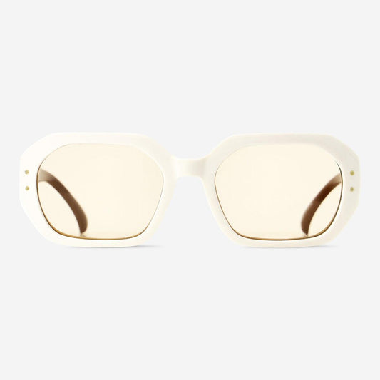 Sunglasses Beige Big Square