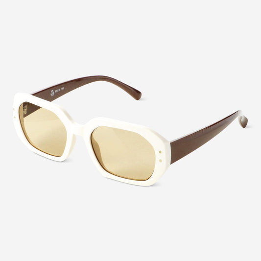 Sunglasses Beige Big Square