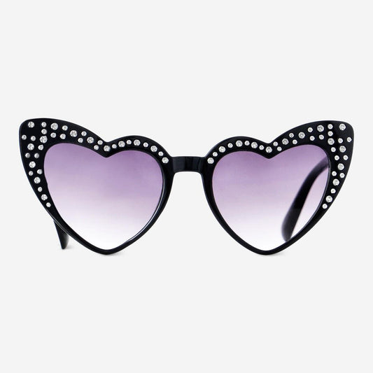 Sunglasses Black Heart W: Stones