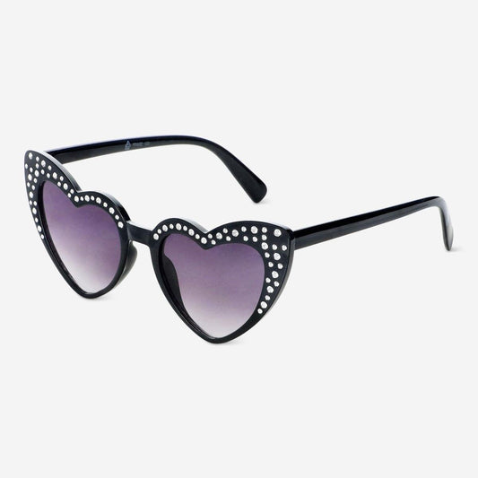 Sunglasses Black Heart W: Stones