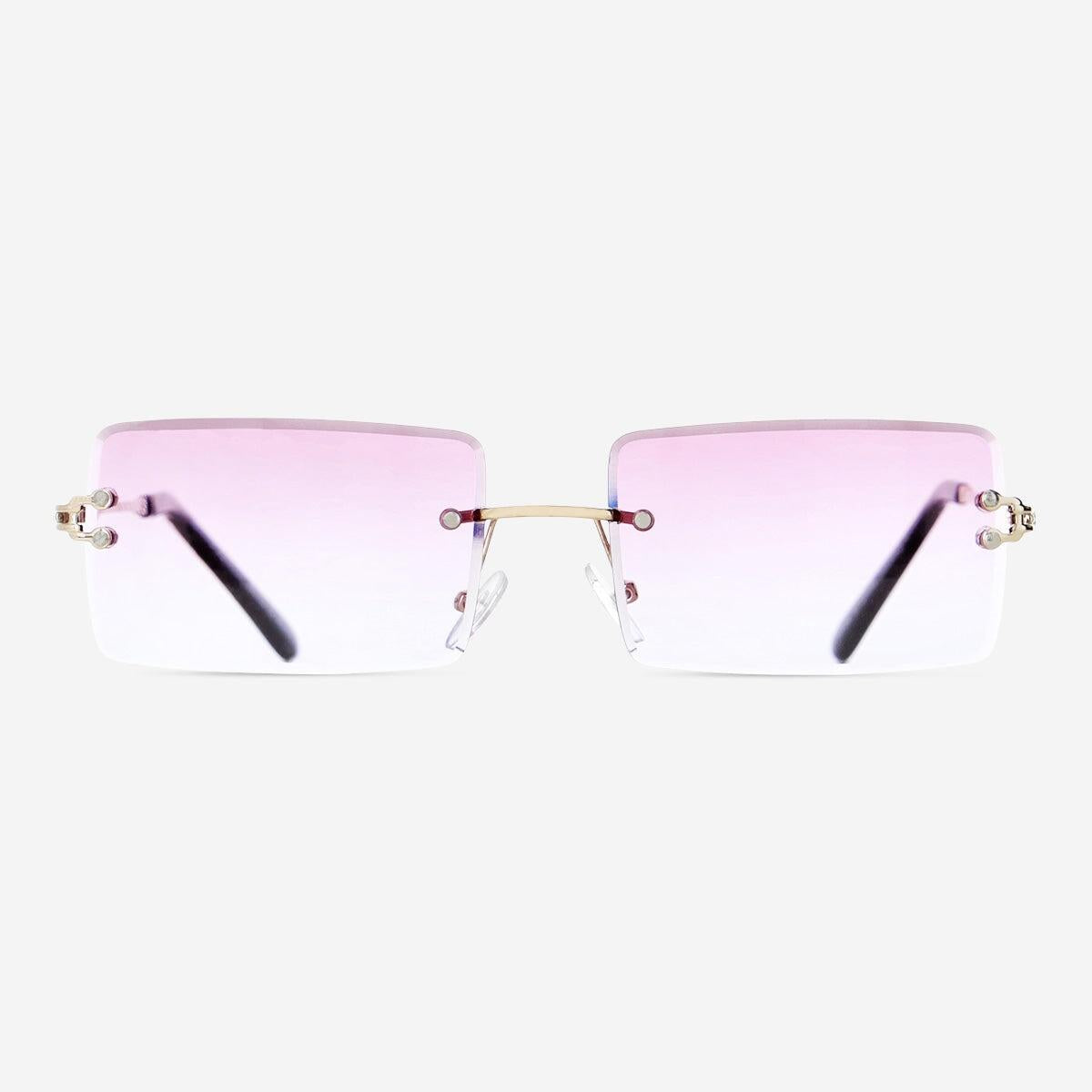 Sunglasses Metal Square Gradient