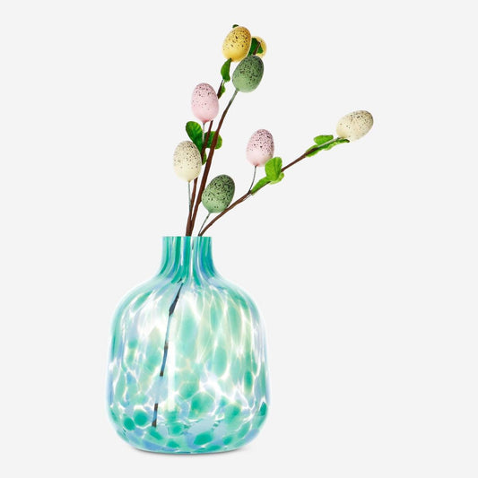 Vase with Color Splash H 13 Cm