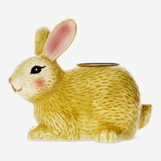 Candle Holder Bunny Brown