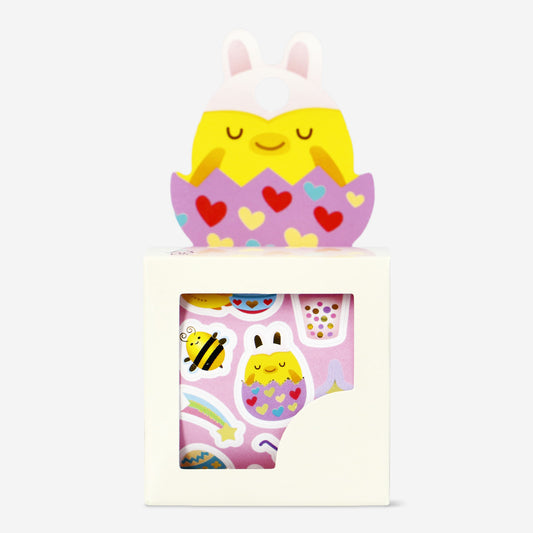 Animal Sticker Roll In Box Chick