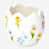 Flowerpot Broken Eggshell W Flower (In)
