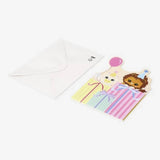 Card W Envelope Animals Party (In)