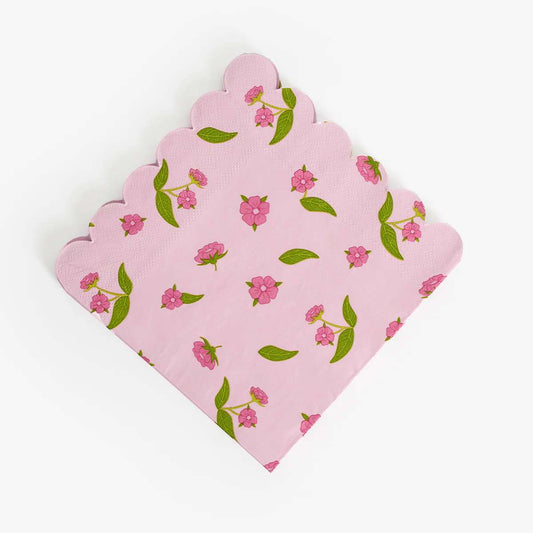 Napkins Aop Cherry Blossom 16,5X16,5Cm 1