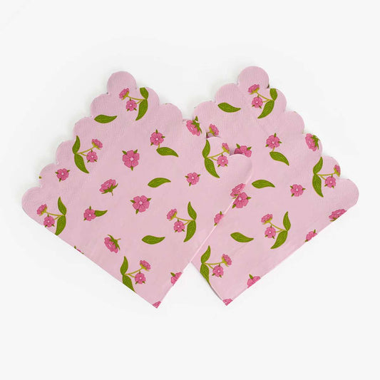 Napkins Aop Cherry Blossom 16,5X16,5Cm 1