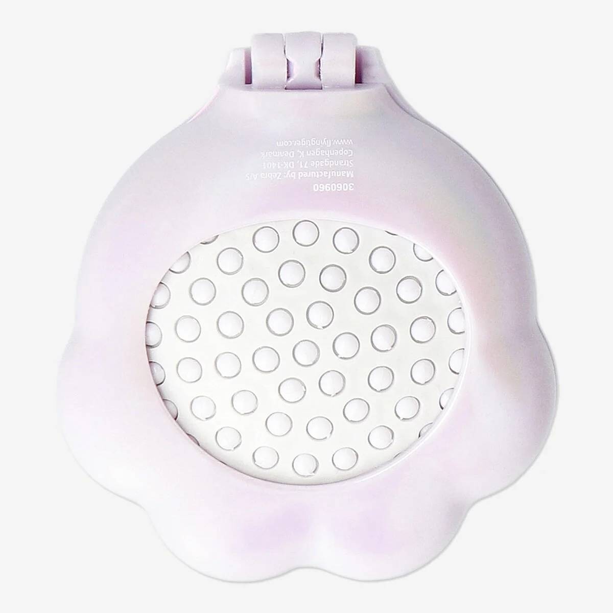 Hair Brush Foldable Paw Shape W Mirror