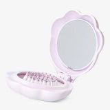 Hair Brush Foldable Paw Shape W Mirror