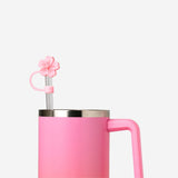 Cover For Straws 2Pcs Set Flower Shape
