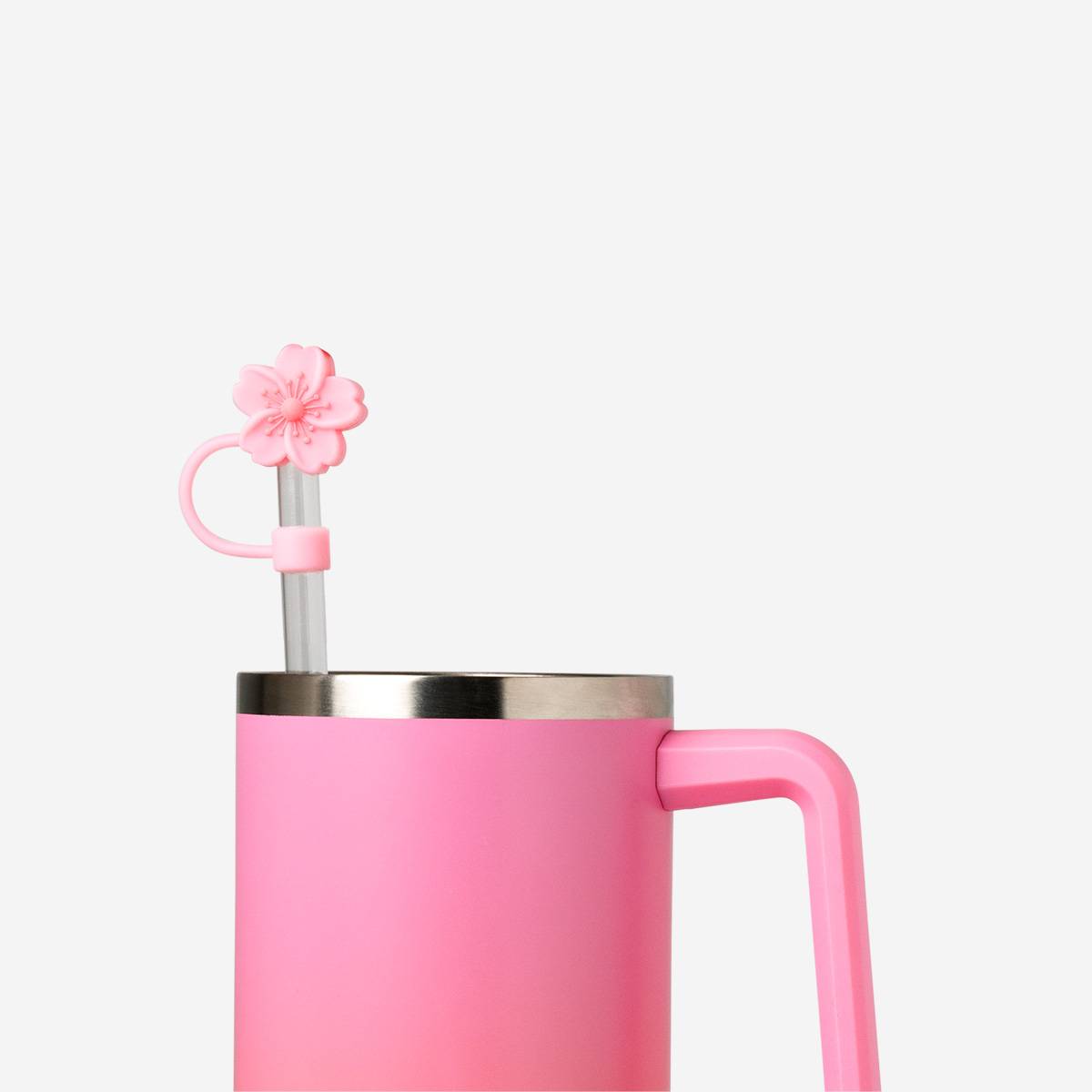 Cover For Straws 2Pcs Set Flower Shape