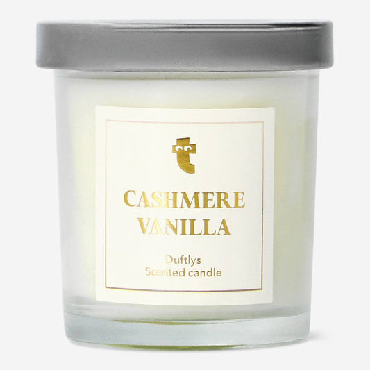 Candle Scent In Glass W. Lid Cashmere Vanilla