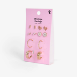 Earrings Gold Multi Set 6 Pc