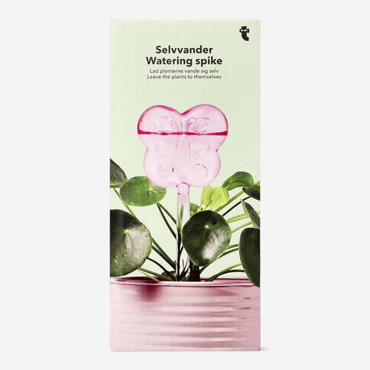Self Watering Tube Glass Butterfly